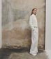 High Waisted Pleated Trouser | Off White