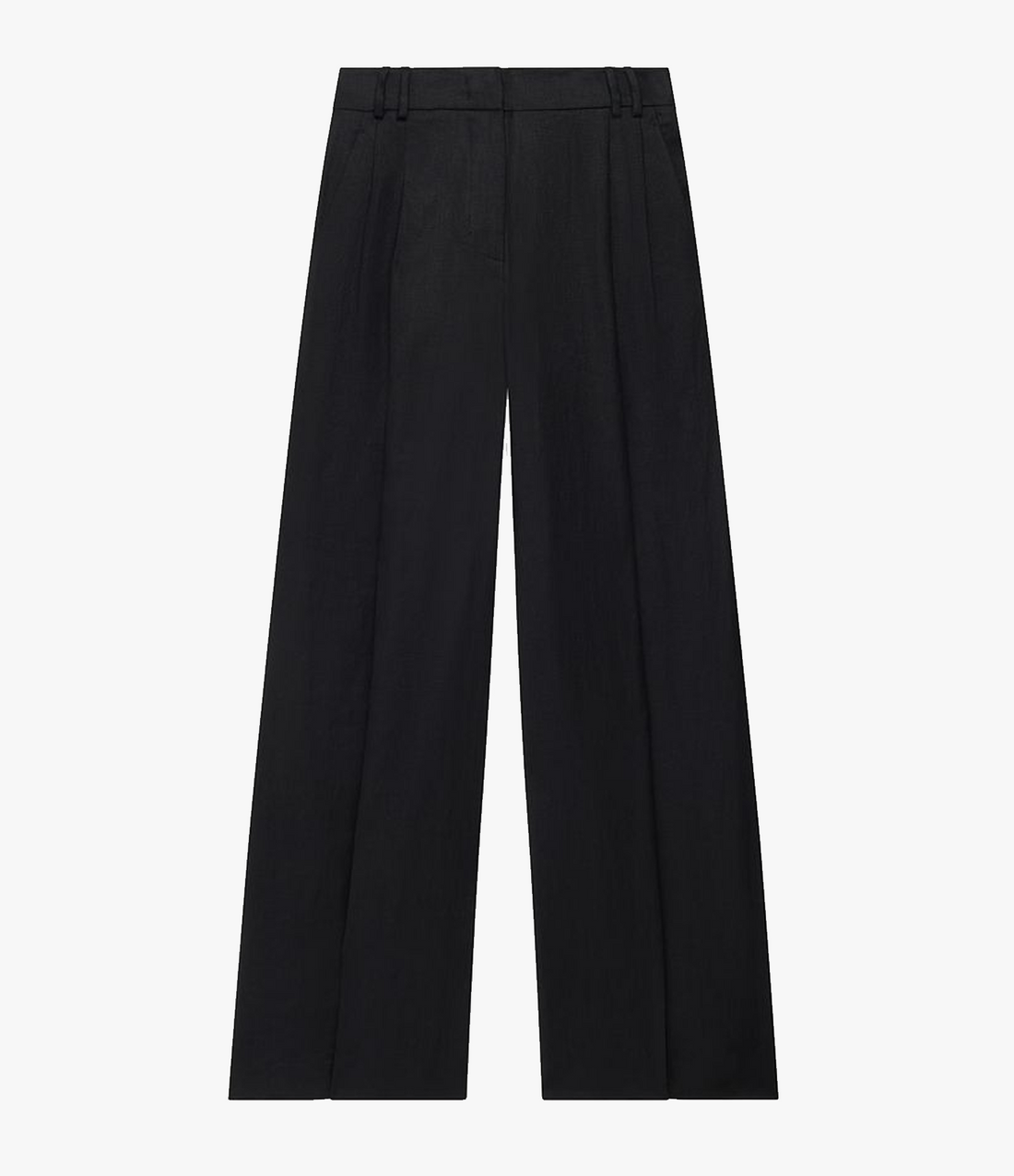 Summer Pleated Trouser | Black image 1