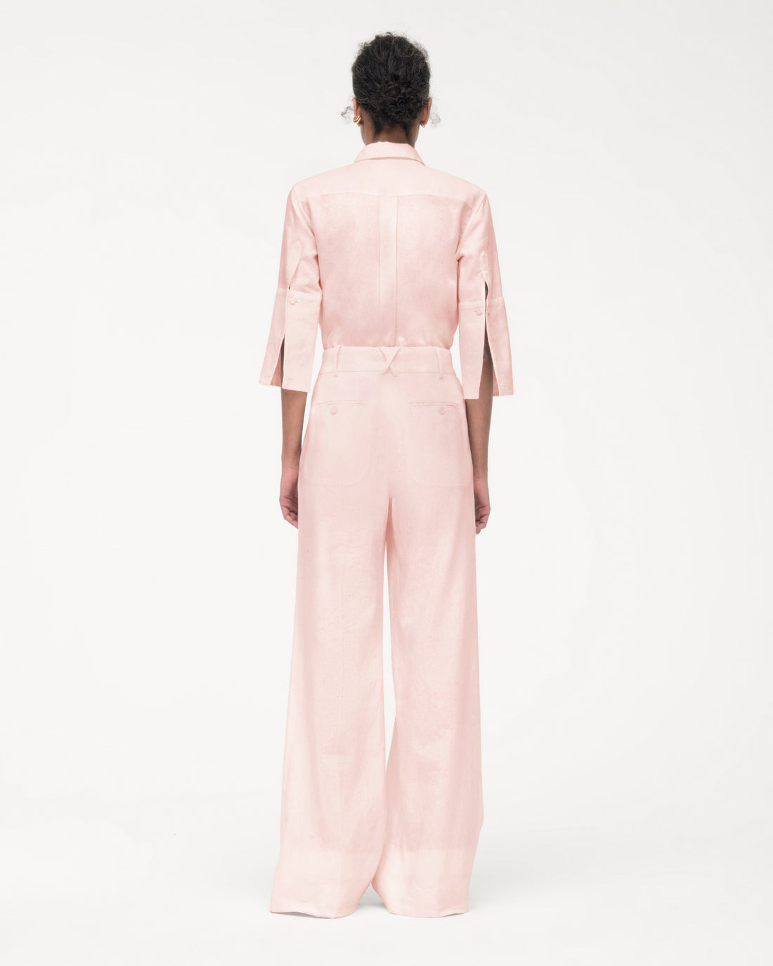 Linen Pleated Trouser | Quartz