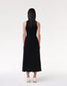 Pleated Mock Neck Dress - Resale | Black