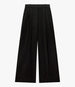 High Waisted Pleated Trouser | Black