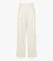 High Waisted Pleated Trouser | Off White