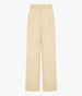 Another Tomorrow High Waisted Pleated Trouser in Sand – Cotton Women's Trousers