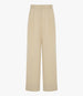 High Waisted Pleated Trouser | Sand