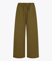 Poplin Drawcord Pant | Olive