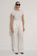 Flat Front Trouser | Off White