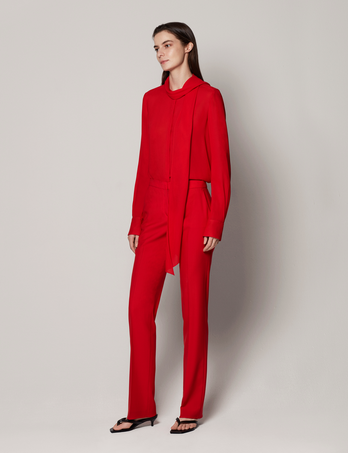 Bow Blouse - Resale | Fire Red