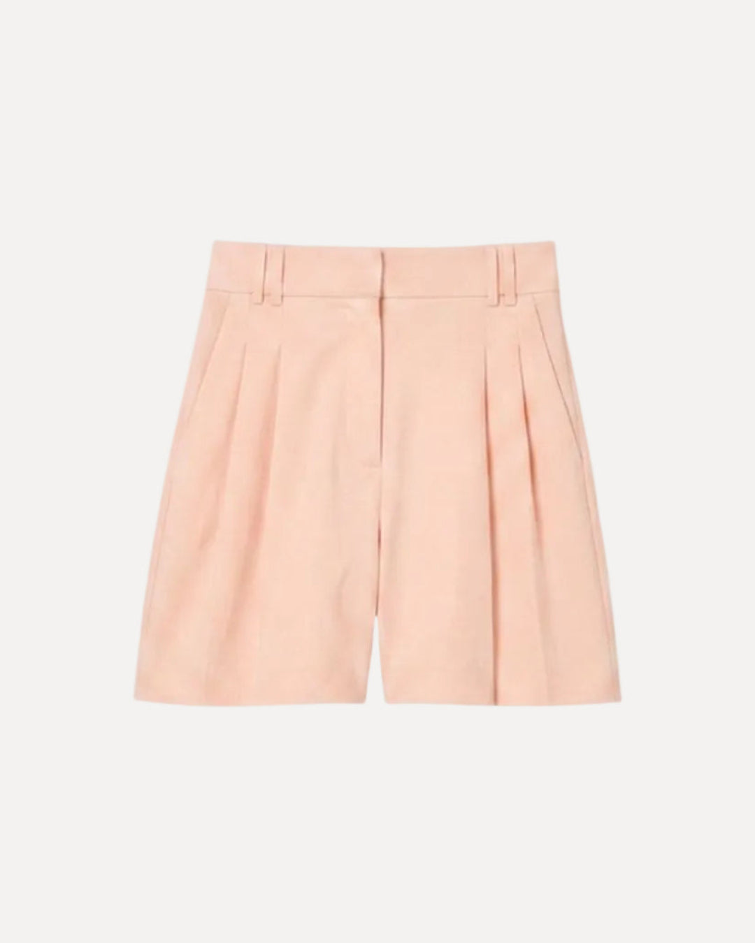Linen Pleated Short | Quartz