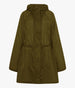 Another Tomorrow Recycled Nylon Anorak in Olive – Nylon Women's Outerwear