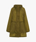 Another Tomorrow Recycled Nylon Anorak in Olive – Nylon Women's Outerwear