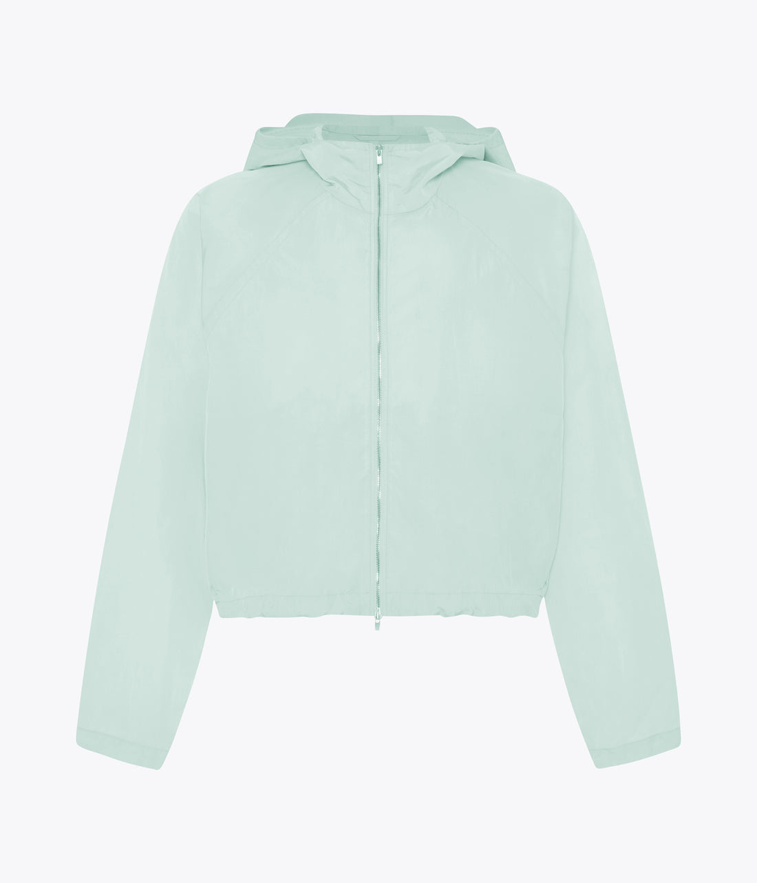Another Tomorrow Recycled Nylon Short Blouson in Aquamarine – Nylon Women's Outerwear