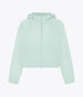 Another Tomorrow Recycled Nylon Short Blouson in Aquamarine – Nylon Women's Outerwear