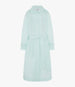 Another Tomorrow Recycled Nylon Trench in Aquamarine – Nylon Women's Outerwear
