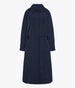 Another Tomorrow Recycled Nylon Trench in Navy – Nylon Women's Outerwear