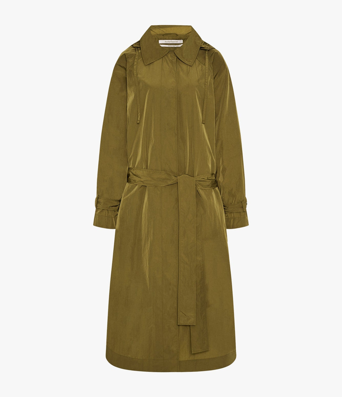 Recycled Nylon Trench | Olive
