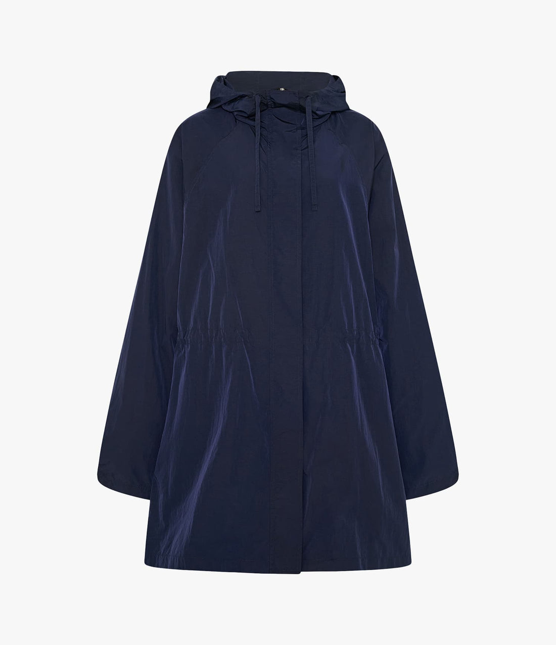 Another Tomorrow Recycled Nylon Anorak in Navy – Nylon Women's Outerwear
