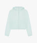 Another Tomorrow Recycled Nylon Short Blouson in Aquamarine – Nylon Women's Outerwear