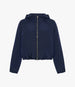 Another Tomorrow Recycled Nylon Short Blouson in Navy – Nylon Women's Outerwear