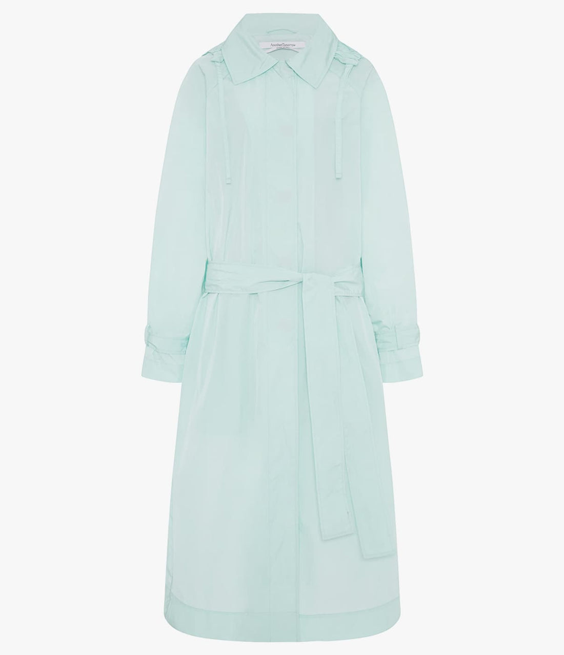 Recycled Nylon Trench | Aquamarine