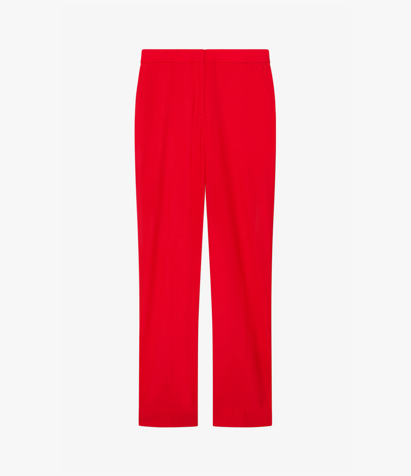 Another Tomorrow Classic Trouser in Fire Red – Wool Women's Trousers