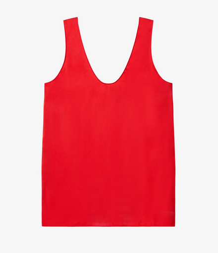 Silk Tank | Red