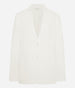 Another Tomorrow Relaxed Blazer in Off White – Linen Women's Jacket