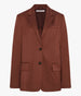 Another Tomorrow Wool Relaxed Blazer in Cinnamon – Wool Women's Jacket