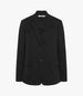 Another Tomorrow Cotton Relaxed Blazer in Black – Cotton Women's Jacket