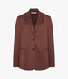 Another Tomorrow Wool Relaxed Blazer in Cinnamon – Wool Women's Jacket