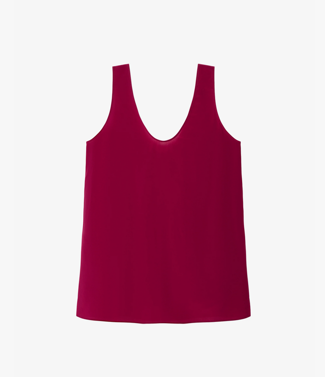 Another Tomorrow Silk Tank in Magenta – Silk Women's Top