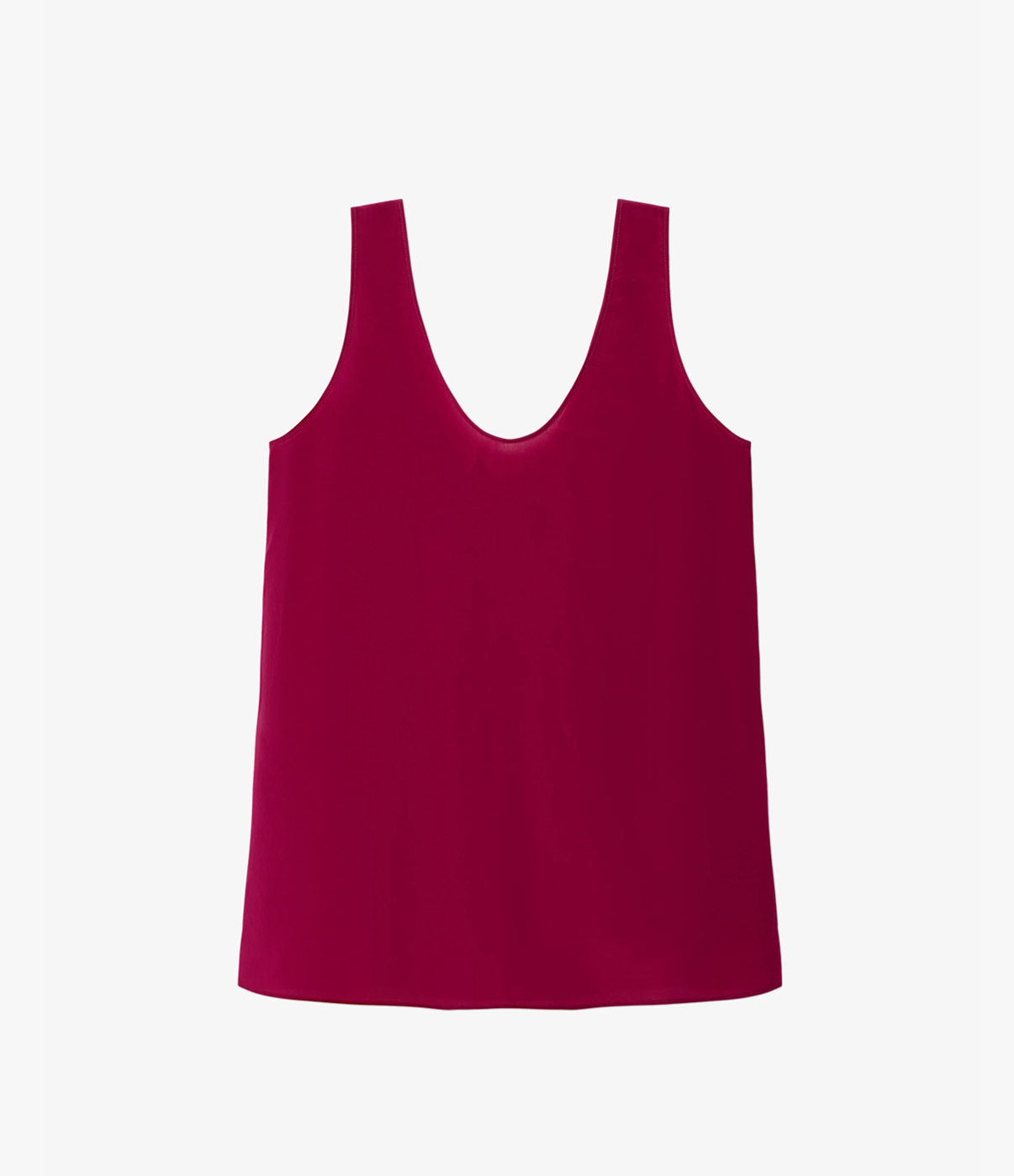 Another Tomorrow Silk Tank in Magenta – Silk Women's Top