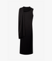 Another Tomorrow Scarf Dress in Black – Satin Women's Dress