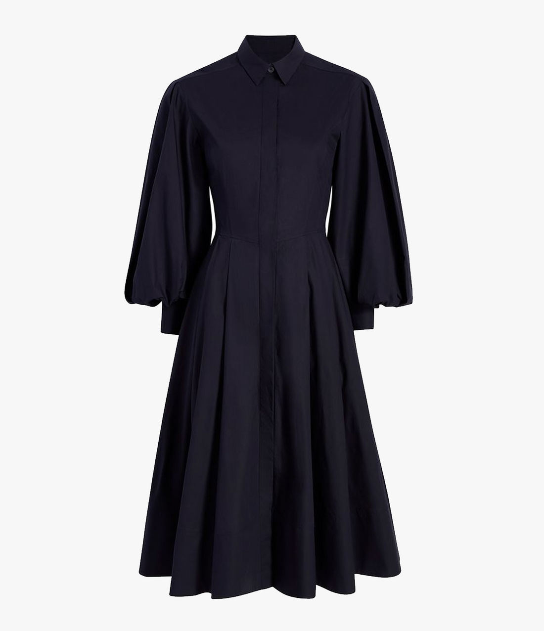 Seamed Waist Shirt Dress - Resale | Midnight