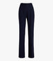 Another Tomorrow Slight Flare Trouser in Navy – Wool Women's Trousers