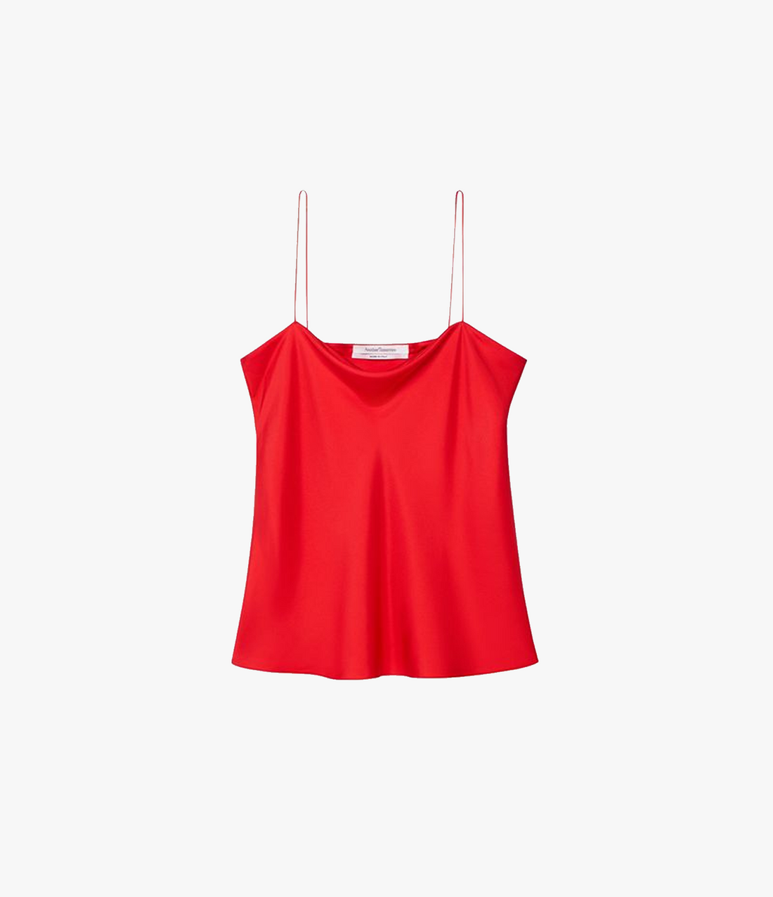 Another Tomorrow Silk Camisole in Red – Silk Women's Top