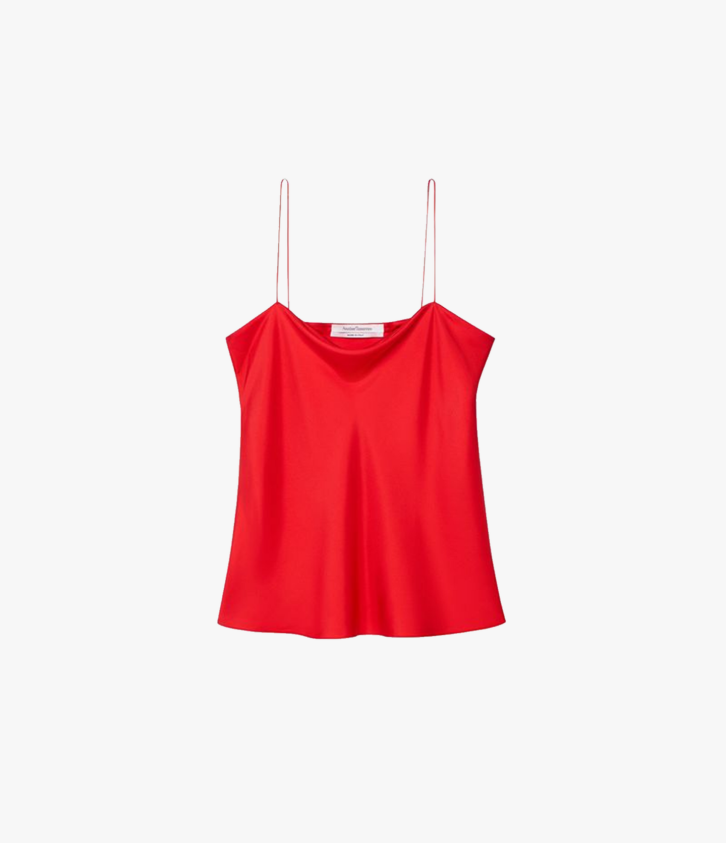 Another Tomorrow Silk Camisole in Red – Silk Women's Top