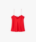 Another Tomorrow Silk Camisole in Red – Silk Women's Top