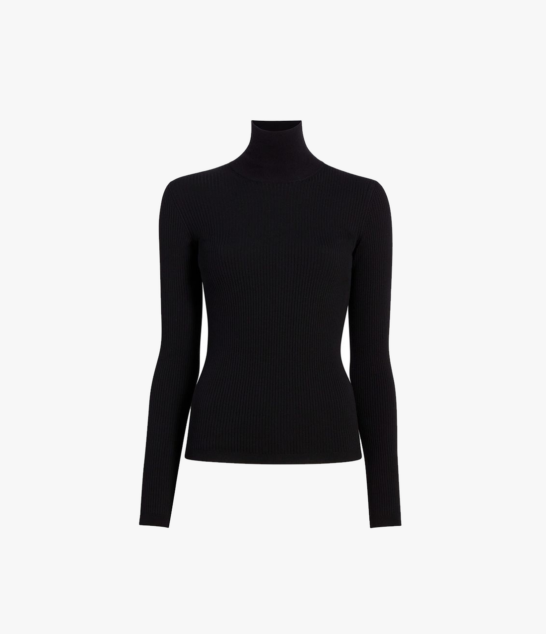 Ribbed Turtleneck | Black