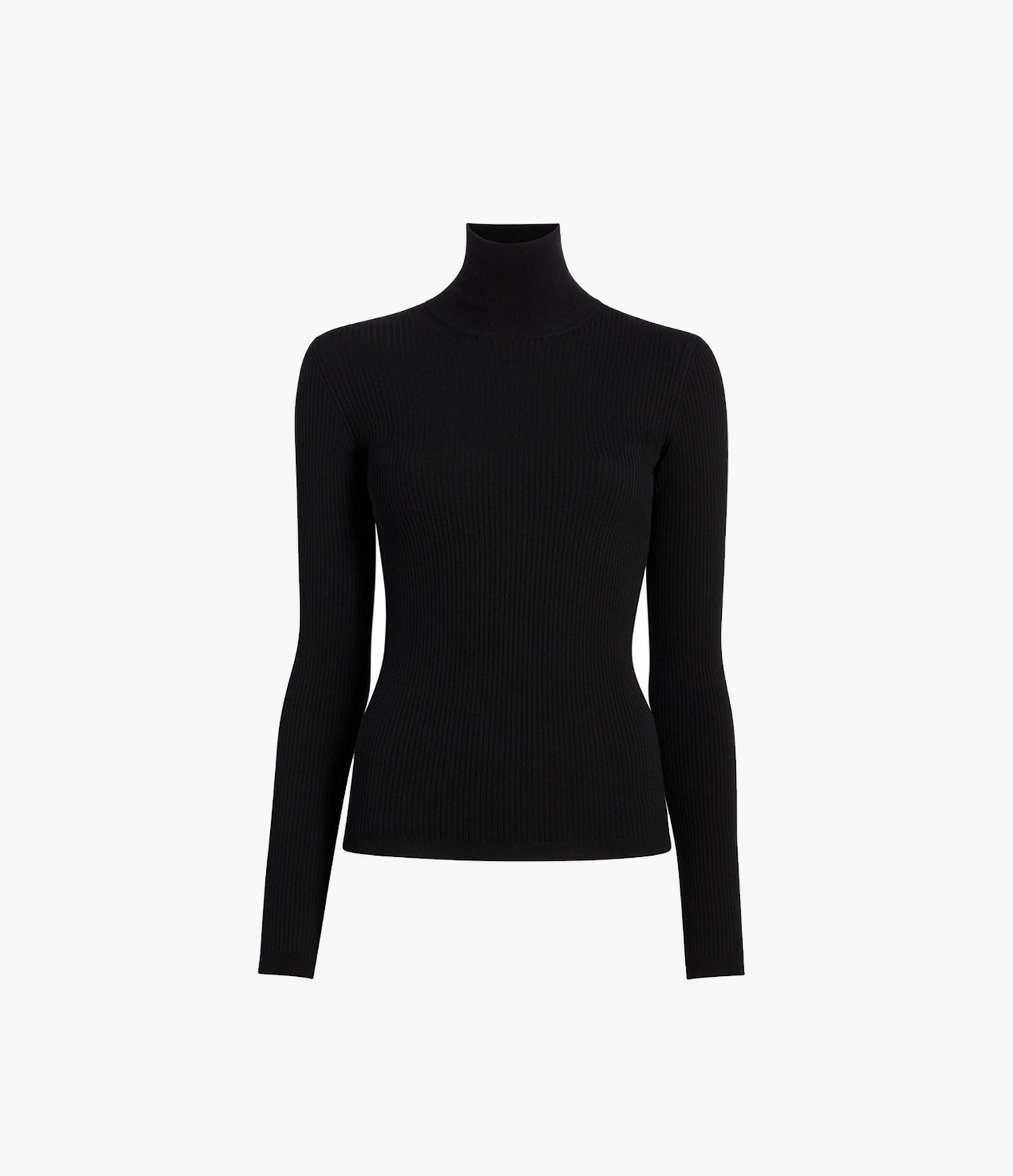 Ribbed Turtleneck | Black