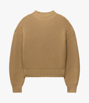 Rib Crewneck | Camel