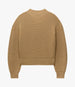 Another Tomorrow Rib Crewneck in Camel – Wool Women's Knitwear