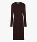 Another Tomorrow Rib Knit Dress in Chocolate – Wool Women's Dress