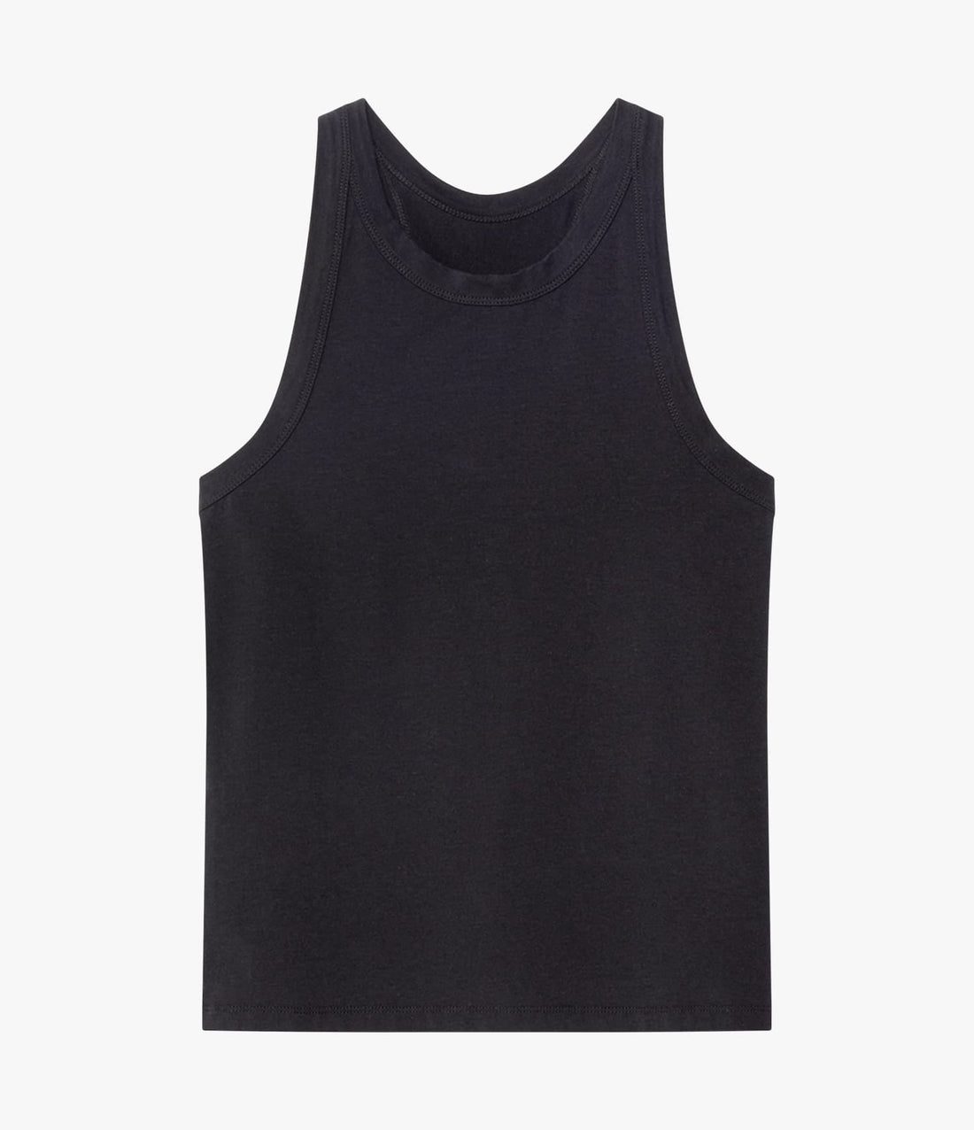 Another Tomorrow Racerback Tank in Black – Cotton Women's Top