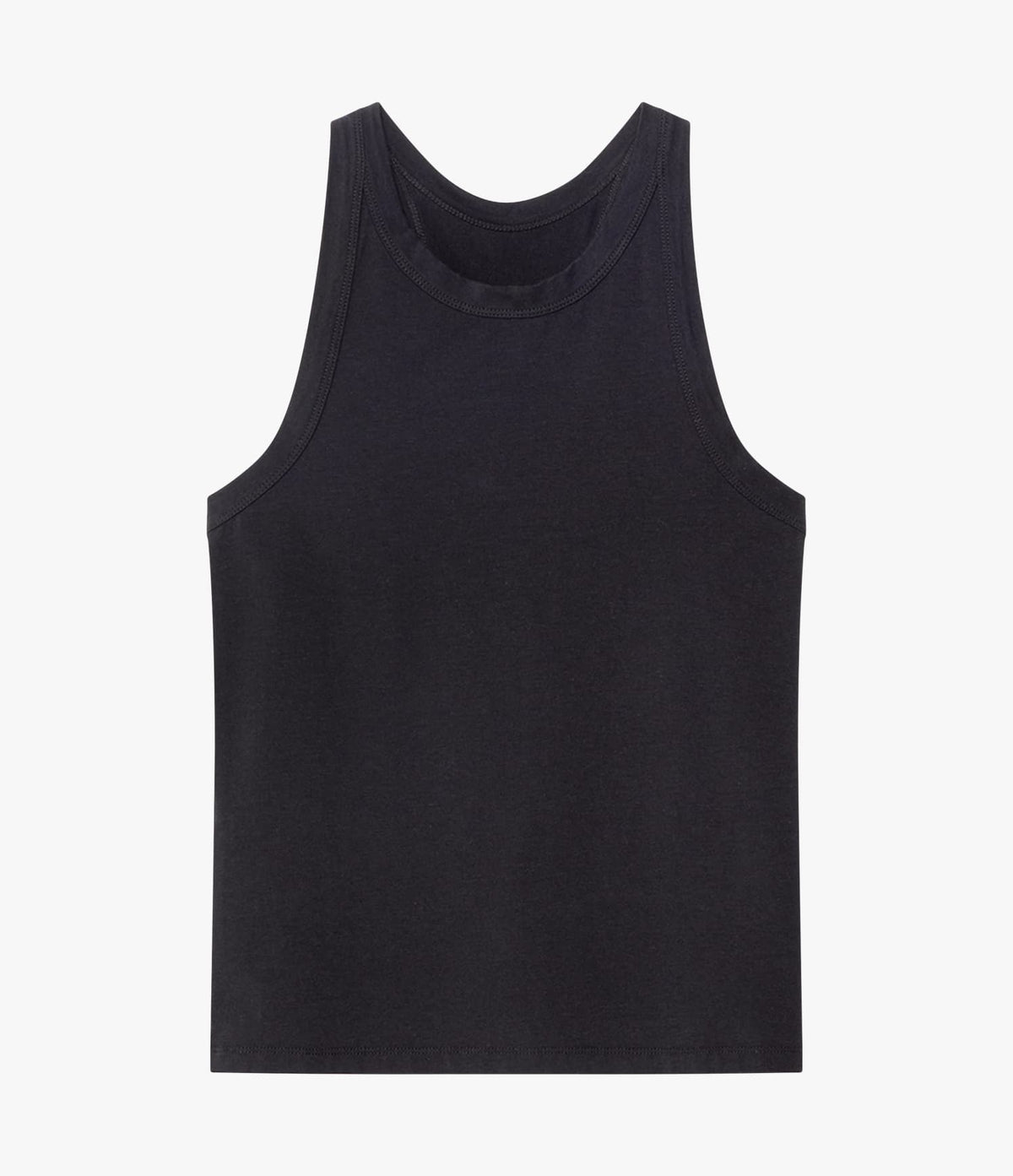 Another Tomorrow Racerback Tank in Black – Cotton Women's Top