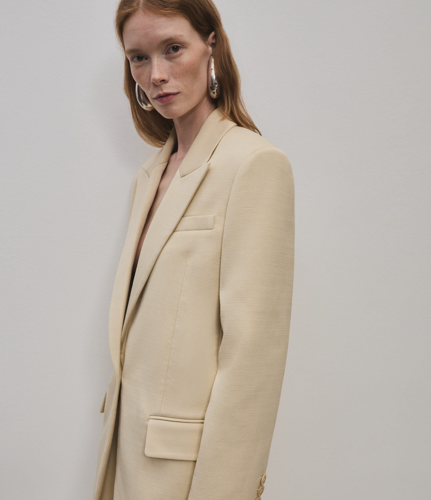 Oversized Tailored Jacket | Sand