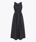 Another Tomorrow Sarong Linen Dress in Black – Linen Women's Dress