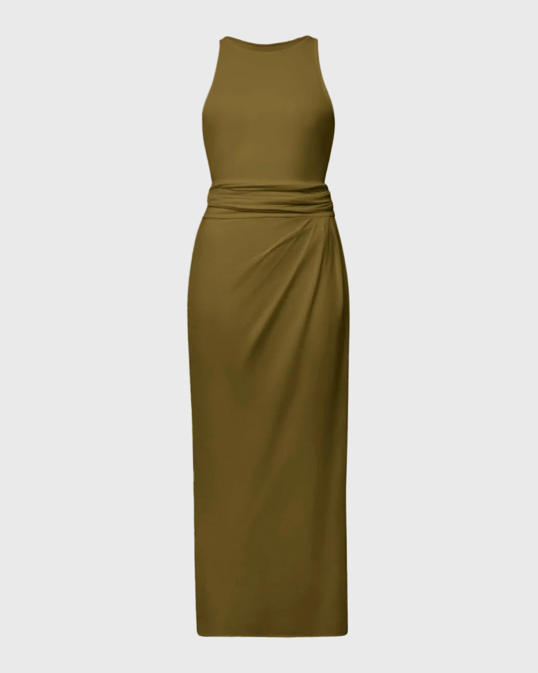 Sarong Tie Dress | Moss