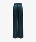 Satin Pleated Trouser | Juniper in juniper