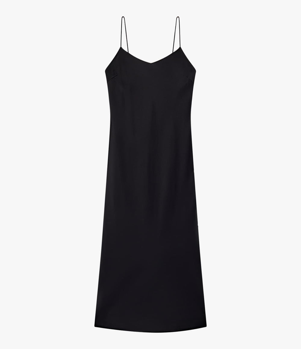 Another Tomorrow Satin Gown in Black – Satin Women's Dress