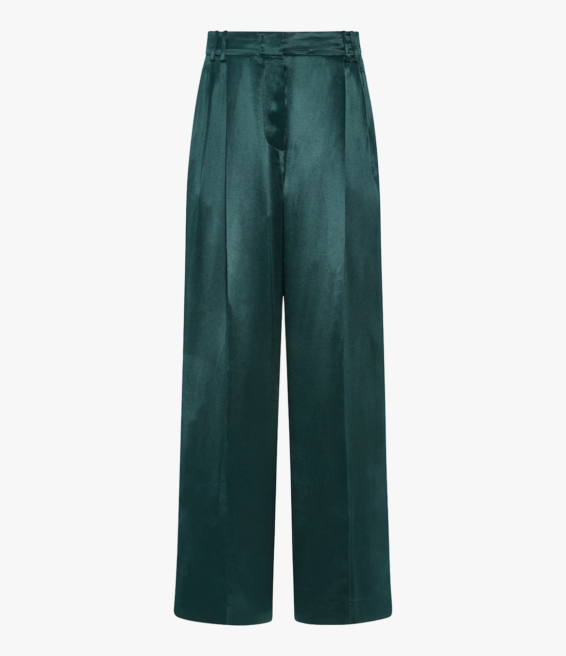 Satin Pleated Trouser | Juniper